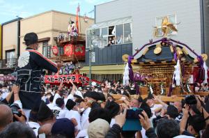 石岡市長賞　祭り満喫