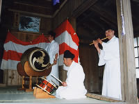 染谷十二座神楽の様子