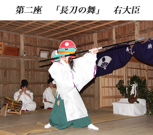 根小屋七代天神社 代々神楽の様子